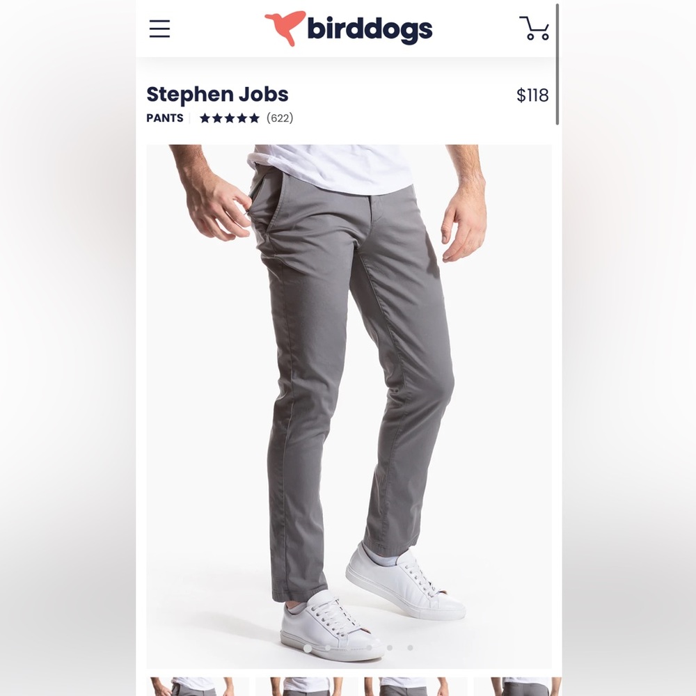 Birddogs Khakis in graphite gray 32x30